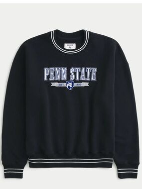 College Corner Hollister Boxy Penn State University Graphic Crew Sweatshirt